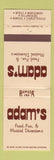 Matchbook Cover - Adam's Restaurant Ramada Inn Mobile Mongomery AL