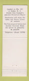 Matchbook Cover - Gebauer's Berghof Dublin NH