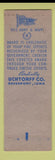 Matchbook Cover - Army Navy Uchtorff Company Davenport IA safety