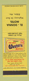 Matchbook Cover - Best Western El Donna Motel Eldon MO
