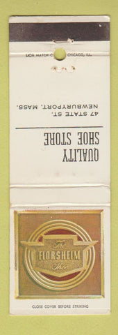 Matchbook Cover - Florsheim Shoes Newburyport MA WEAR