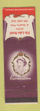 Matchbook Cover - Queen Elizabeth Coronation Fife Lake Hotel Fife Lake SK