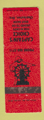 Matchbook Cover - Captain's Choice Charleston OR