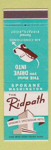 Matchbook Cover - Ridpath Hotel Spokane WA