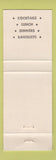 Matchbook Cover - The Sails San Francisco CA