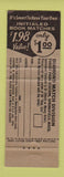 Matchbook Cover - Crawford's Food Grocery Alhambra Glendale Montebello CA
