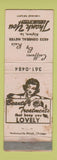 Matchbook Cover - Ruiz Salon Algiers LA WORN