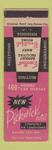 Matchbook Cover - Pickwick Hotel Kansas City MO