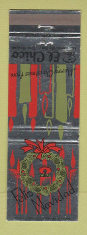 Matchbook Cover - El Chico Mexican Restaurants Christmas