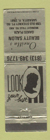 Matchbook Cover - Oneitta's Beauty Salon Sarasota FL