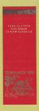 Matchbook Cover - Teahouse Inn Akron OH
