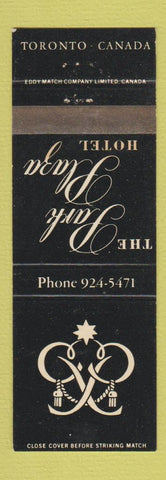 Matchbook Cover - Park Plaza Hotel Toronto ON
