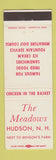 Matchbook Cover - Meadows Restaurant Hduson NH