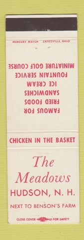 Matchbook Cover - Meadows Restaurant Hduson NH