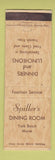 Matchbook Cover - Spiller's Dining Room Y ork Beach ME WEAR
