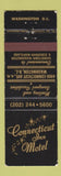 Matchbook Cover - Connecticut Inn Motel Washington DC