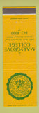 Matchbook Cover - Marygrove College Detroit MI