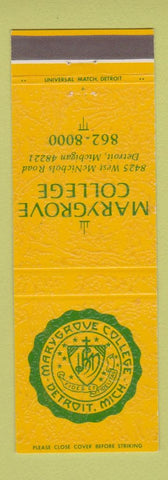 Matchbook Cover - Marygrove College Detroit MI