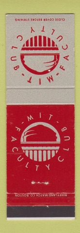 Matchbook Cover - MIT Caculty Club Bosotn MA
