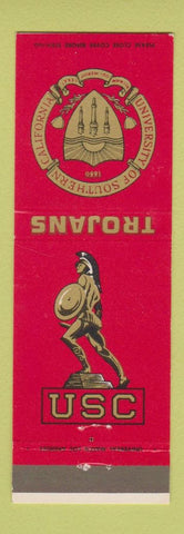 Matchbook Cover - USC Trojans Southern California CA Los Angeles