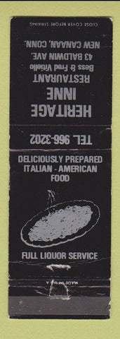 Matchbook Cover - Heritage Inne New Canaan CT Italian WEAR