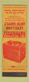 Matchbook Cover - Levelland Auto Supply TX WORN