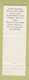 Matchbook Cover - Frank Nance's Paducah KY Auto Auction