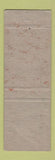 Matchbook Cover - Bill's Press Rite Cleaners Newark NJ WORN