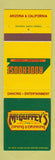 Matchbook Cover - Rodehouse McGuffy's Stockton Fresno Bakersfield CA Phoenix AZ