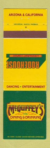 Matchbook Cover - Rodehouse McGuffy's Stockton Fresno Bakersfield CA Phoenix AZ