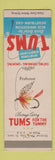 Matchbook Cover - Tums Antacid Fly Fishing Professor