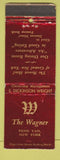 Matchbook Cover - The Wagner Penn Yan NY