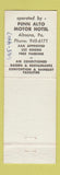 Matchbook Cover - Penn Alto Motel Duncansville PA WEAR