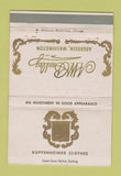 Matchbook Cover - Kuppenheimer Clothes Aberdeen WA WEAR 40 Strike