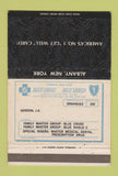 Matchbook Cover - Blue Cross Blue Shield Albany NY 40 Strike