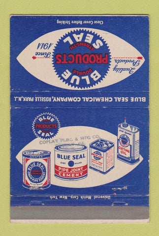 Matchbook Cover - Blue Seal Products Roswelle Park NJ  40 Strike