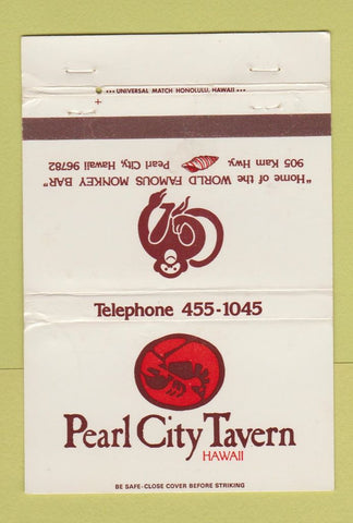 Matchbook Cover - Peark City Tavern Hawaii WEAR 40 Strike