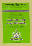 Matchbook Cover - Bay County Convention Bureau Bay City MI 40 Strike