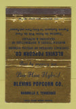 Matchbook Cover - Blevins Popcorn Nashville TN 40 Strike