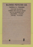 Matchbook Cover - Blevins Popcorn Nashville TN 40 Strike