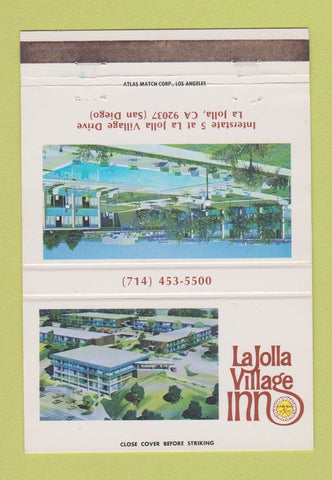 Matchbook Cover - La Jolla Village Inn CA 40 Strike