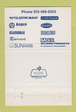 Matchbook Cover - Miller Equipment Company Cincinnati OH 1983 40 Strike
