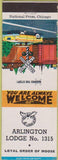 Matchbook Cover - Matchbook Cover Moose Lodge Arlington Falls Church VA