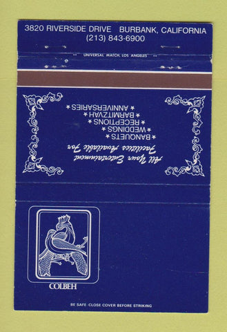 Matchbook Cover - Colbeh Restaurant Burbank CA 40 Strike