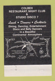 Matchbook Cover - Colbeh Restaurant Burbank CA 40 Strike
