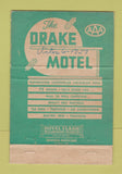Matchbook Cover - Drake Motel Nashville TN 40 Strike