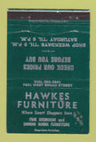 Matchbook Cover - Hawkes Furniture  WEAR 40 Strike