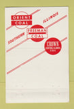 Matchbook Cover - Freeman Coal Mining Corp Chicago IL 40 Strike