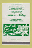 Matchbook Cover - Lopez Florist Flowers Dorchester MA 40 Strike