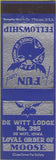 Matchbook Cover - Matchbook Cover Moose Lodge DeWitt IA